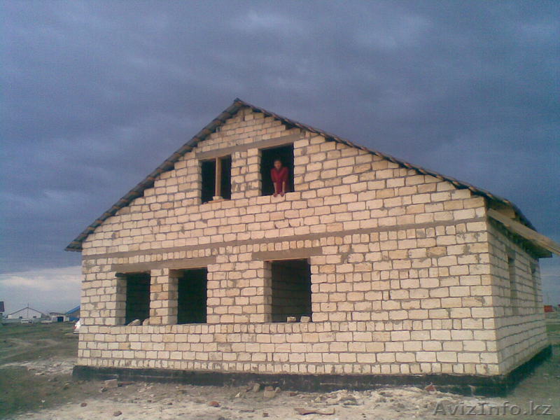 Не достроенный мансардный дом в г.Атырау, мкр Балауса - Изображение #1, Объявление #305687