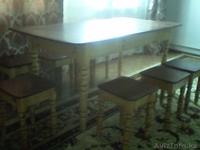 продаю стол и стулья ручной изделие звоните любое вам время - Изображение #2, Объявление #1075897