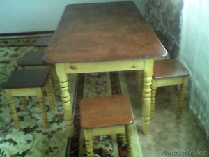продаю стол и стулья ручной изделие звоните любое вам время - Изображение #3, Объявление #1075897