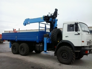 Аренда Манипулятор вездеход КАМАЗ 43118 6х6 г.п. 8т. КМУ 6т. вылет 16м.