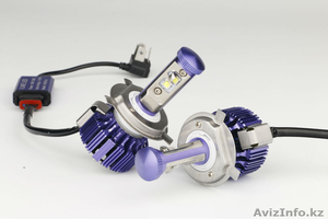 AutoCare LED Лампы H4 40 Вт 4000LM Белый 6000 К/LED Light Bulbs Атырау - Изображение #2, Объявление #1498337