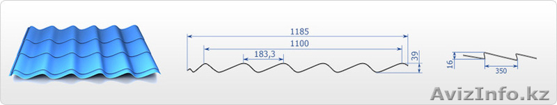 металлочерепица, профнастил - Изображение #1, Объявление #814696