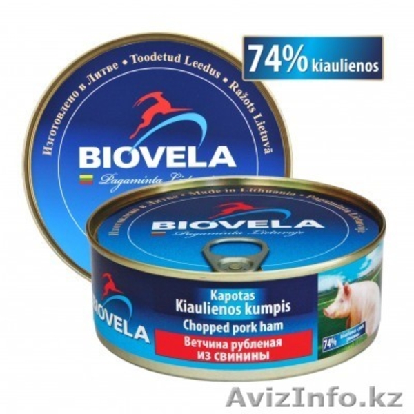 Мясные консервы с ТМ ,,ВIOVELA“, изготовлены в Литве  - Изображение #3, Объявление #1250978