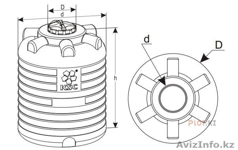 Пластиковая Емкость (НОВАЯ), 20 000 литров (20 куб.м) - Изображение #2, Объявление #1510210